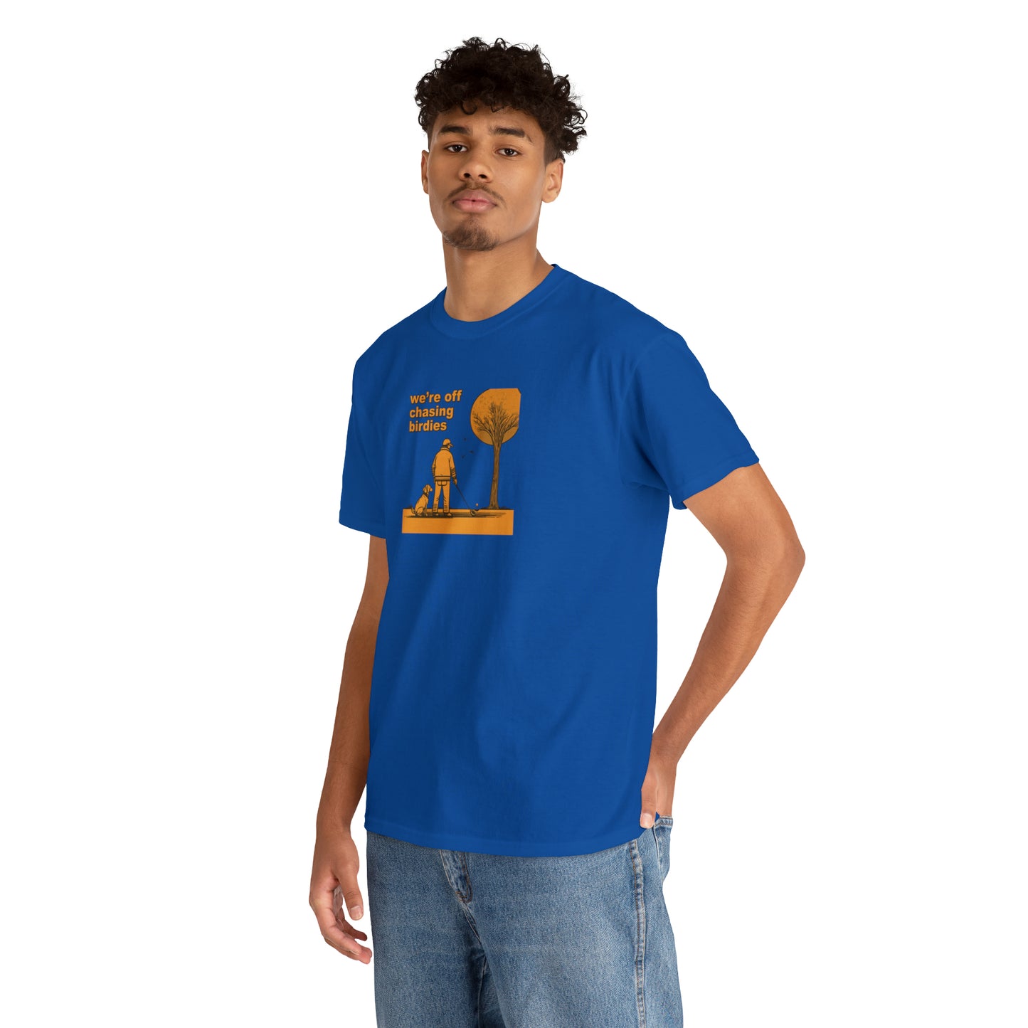 Off chasing birdies t-shirt