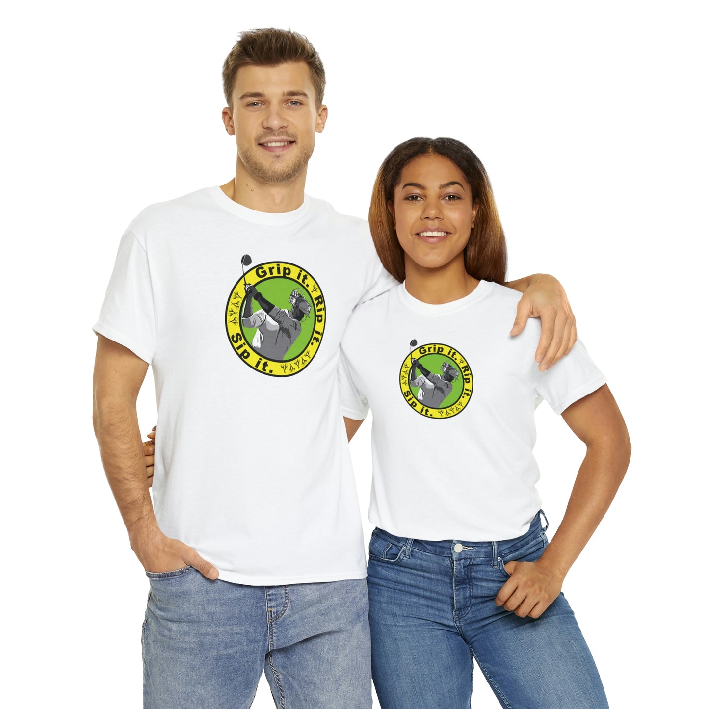 Grip it, Rip it, Sip it (your beverage of choice :) ) Golf t-shirt