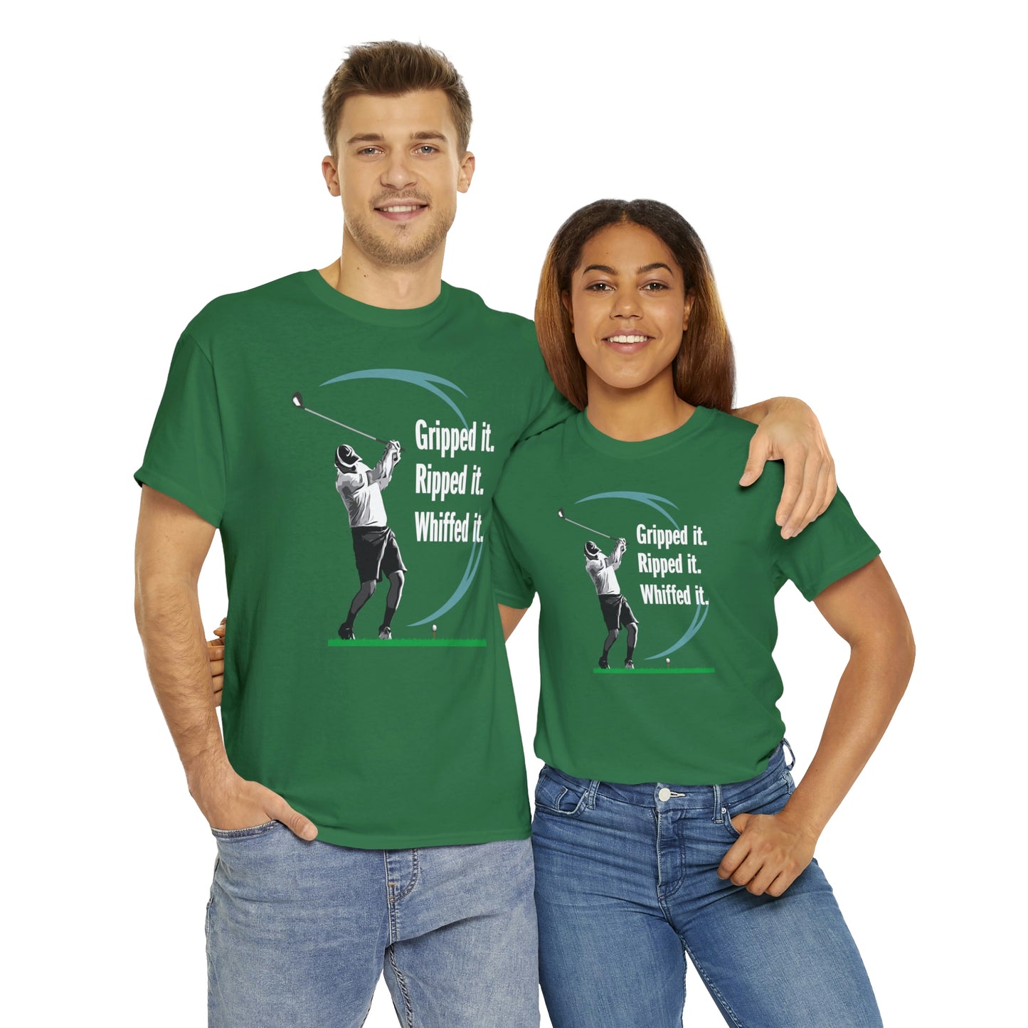 Gripped it and Whiffed it golf t-shirt