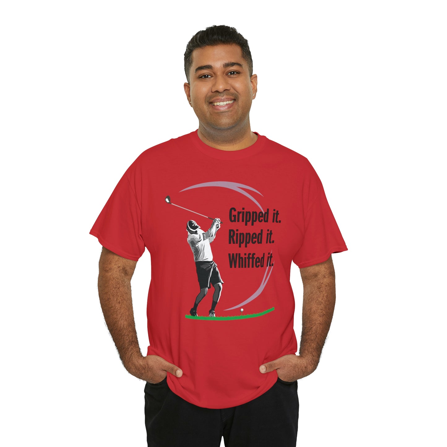 Gripped it and Whiffed it golf t-shirt