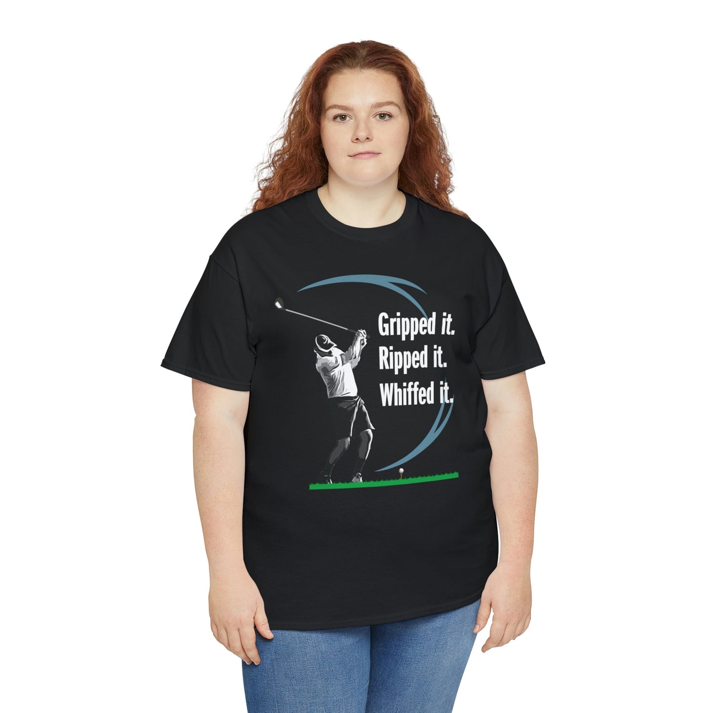 Gripped it and Whiffed it golf t-shirt