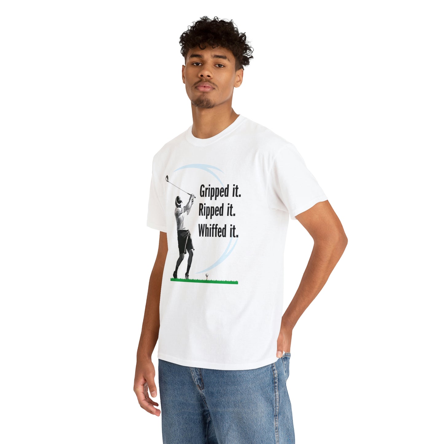 Gripped it and Whiffed it golf t-shirt