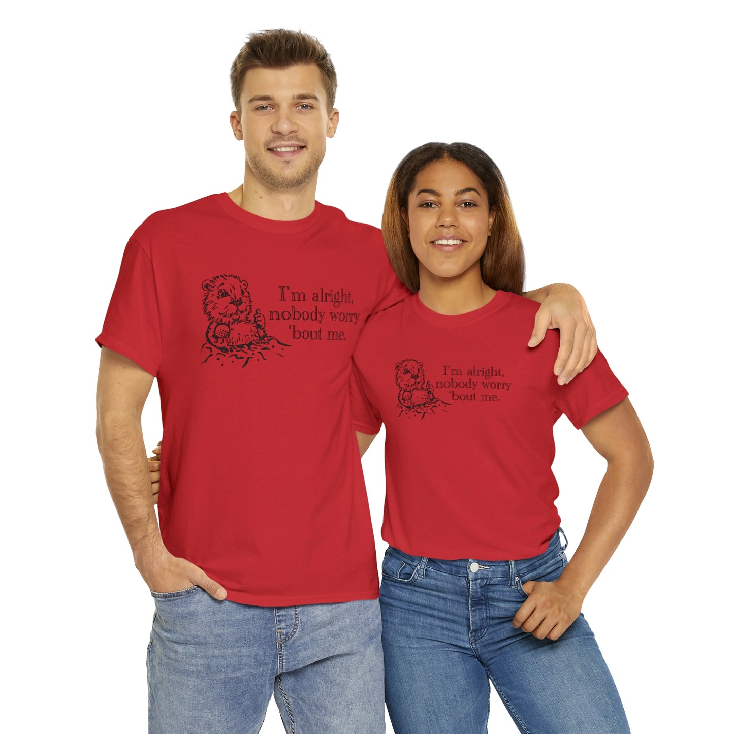 I'm alright dancing gopher (don't worry 'bout me) t-shirt