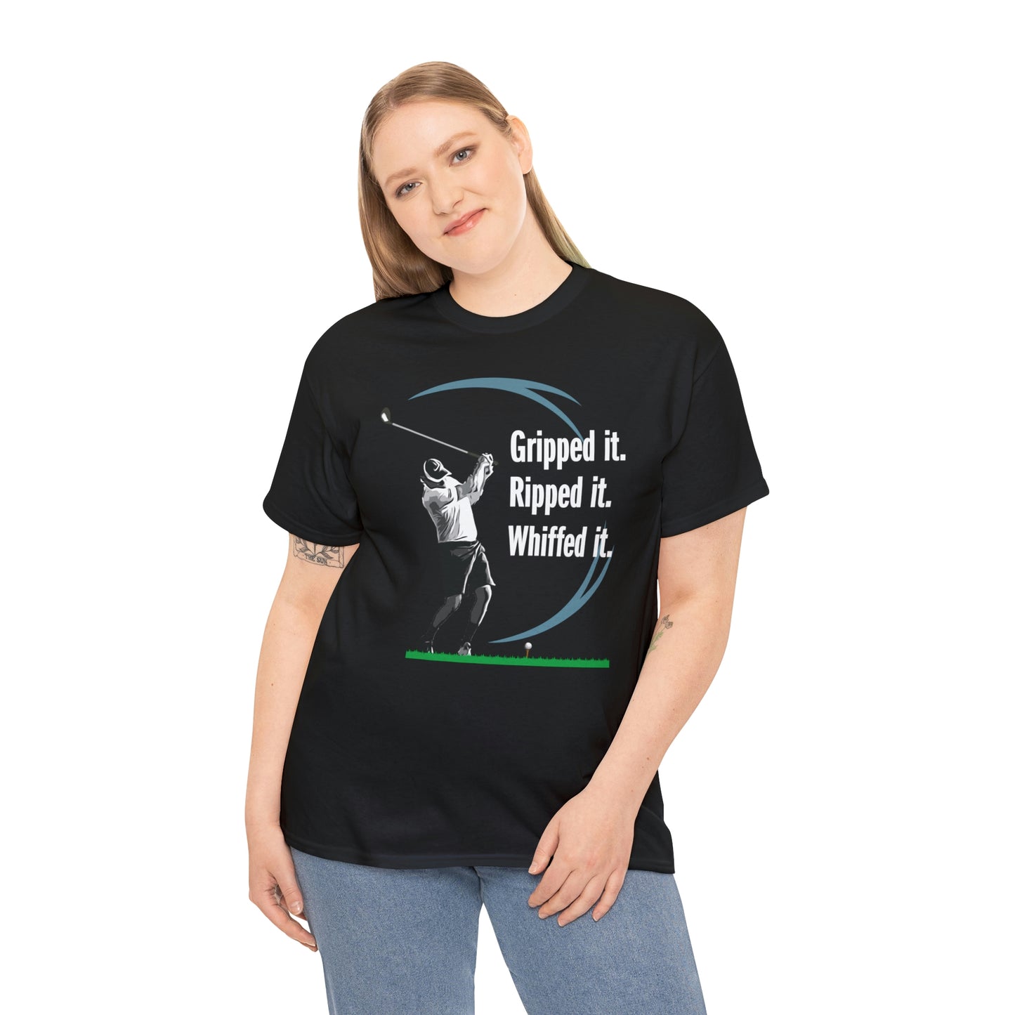 Gripped it and Whiffed it golf t-shirt