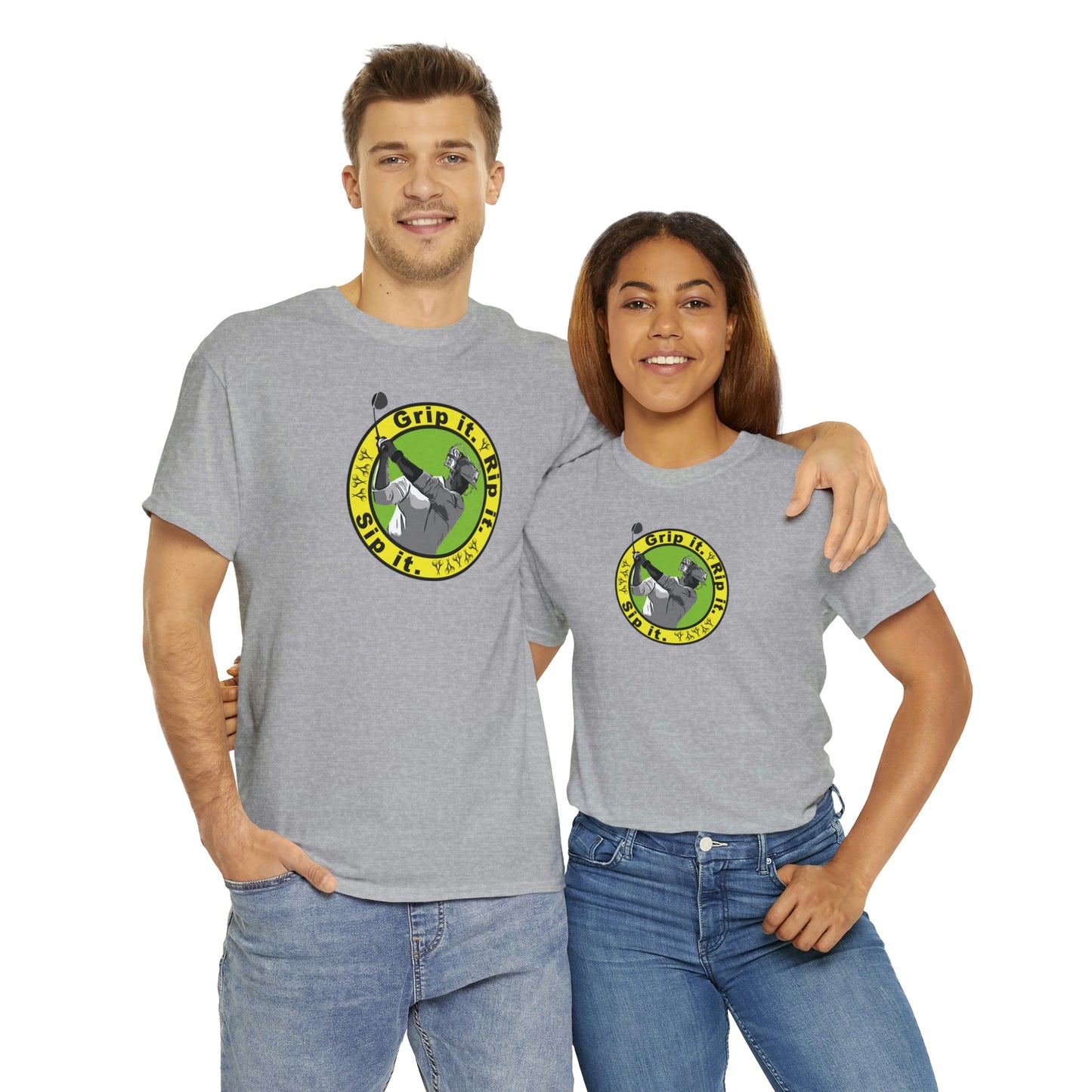 Grip it, Rip it, Sip it (your beverage of choice :) ) Golf t-shirt