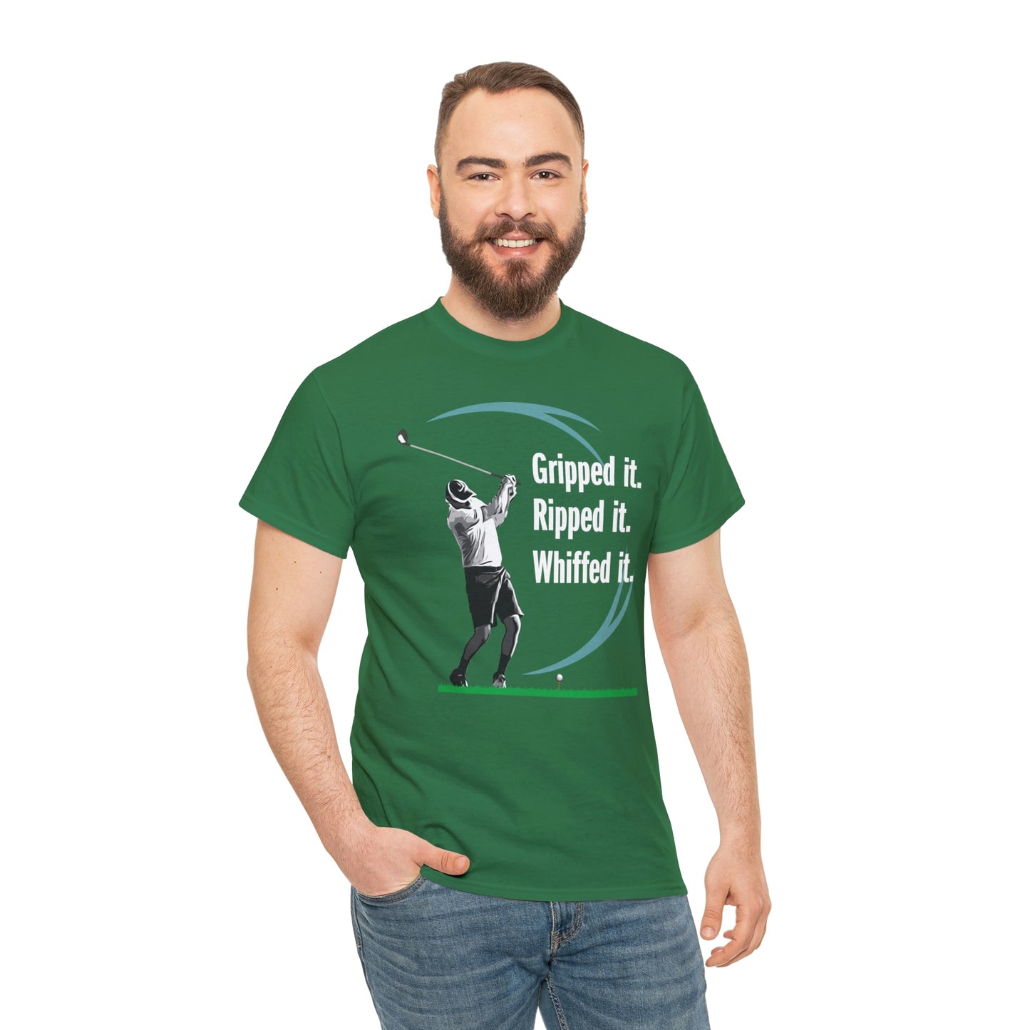 Gripped it and Whiffed it golf t-shirt