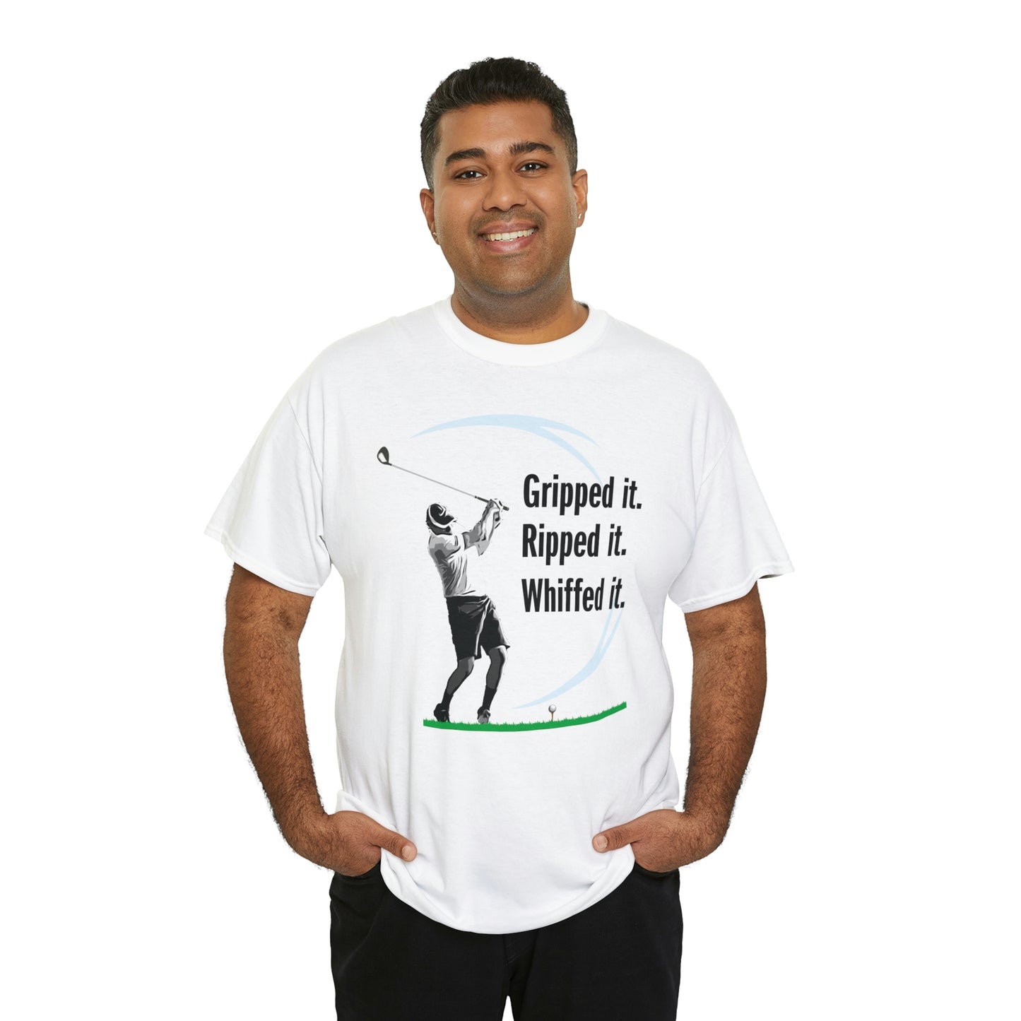 Gripped it and Whiffed it golf t-shirt