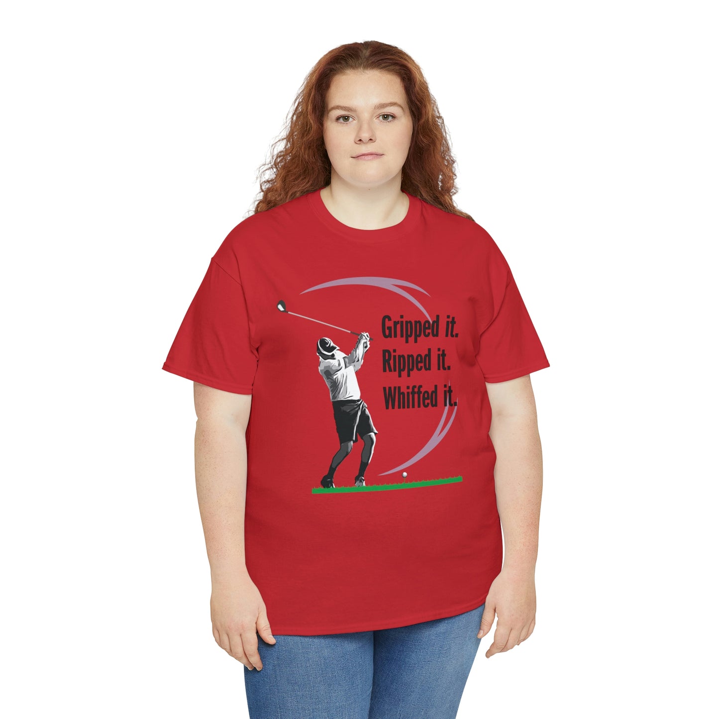 Gripped it and Whiffed it golf t-shirt