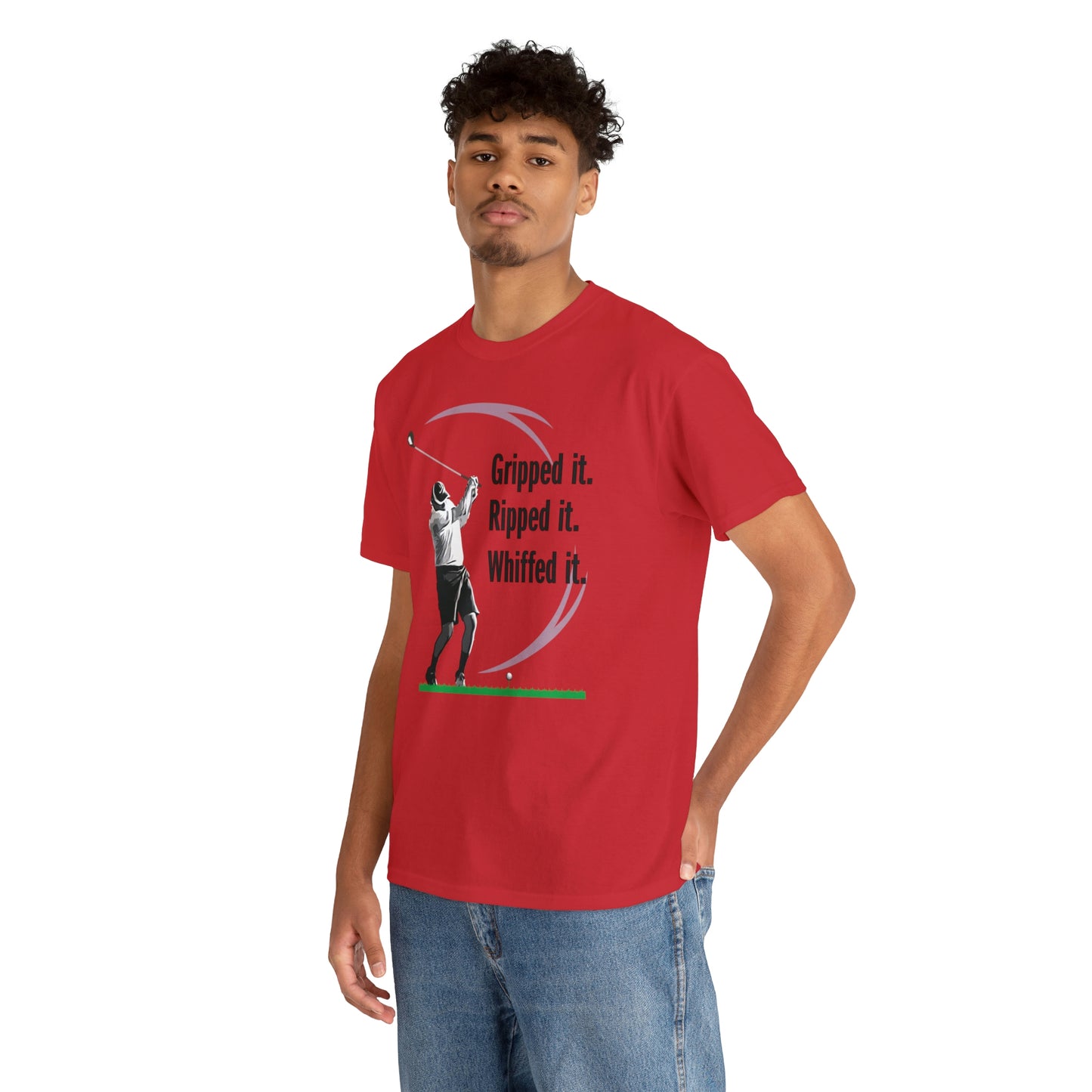 Gripped it and Whiffed it golf t-shirt