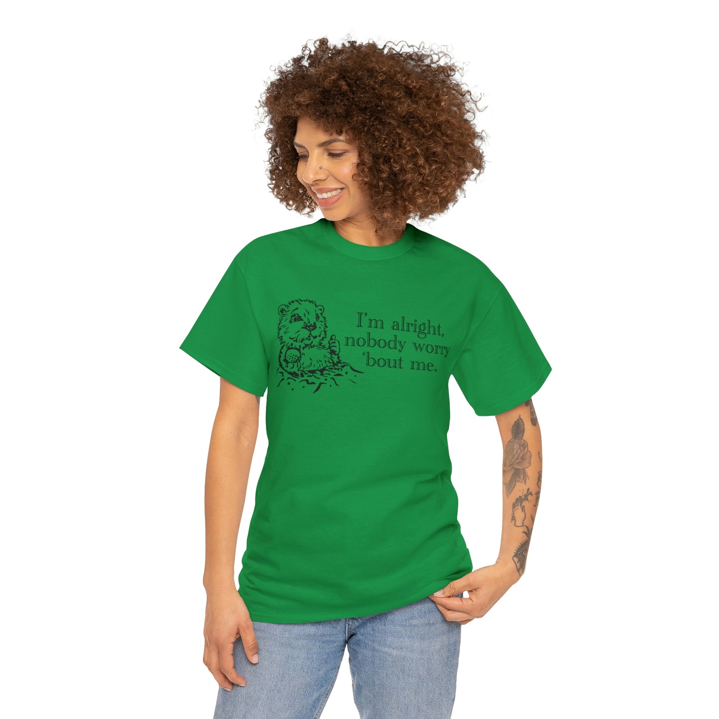 I'm alright dancing gopher (don't worry 'bout me) t-shirt