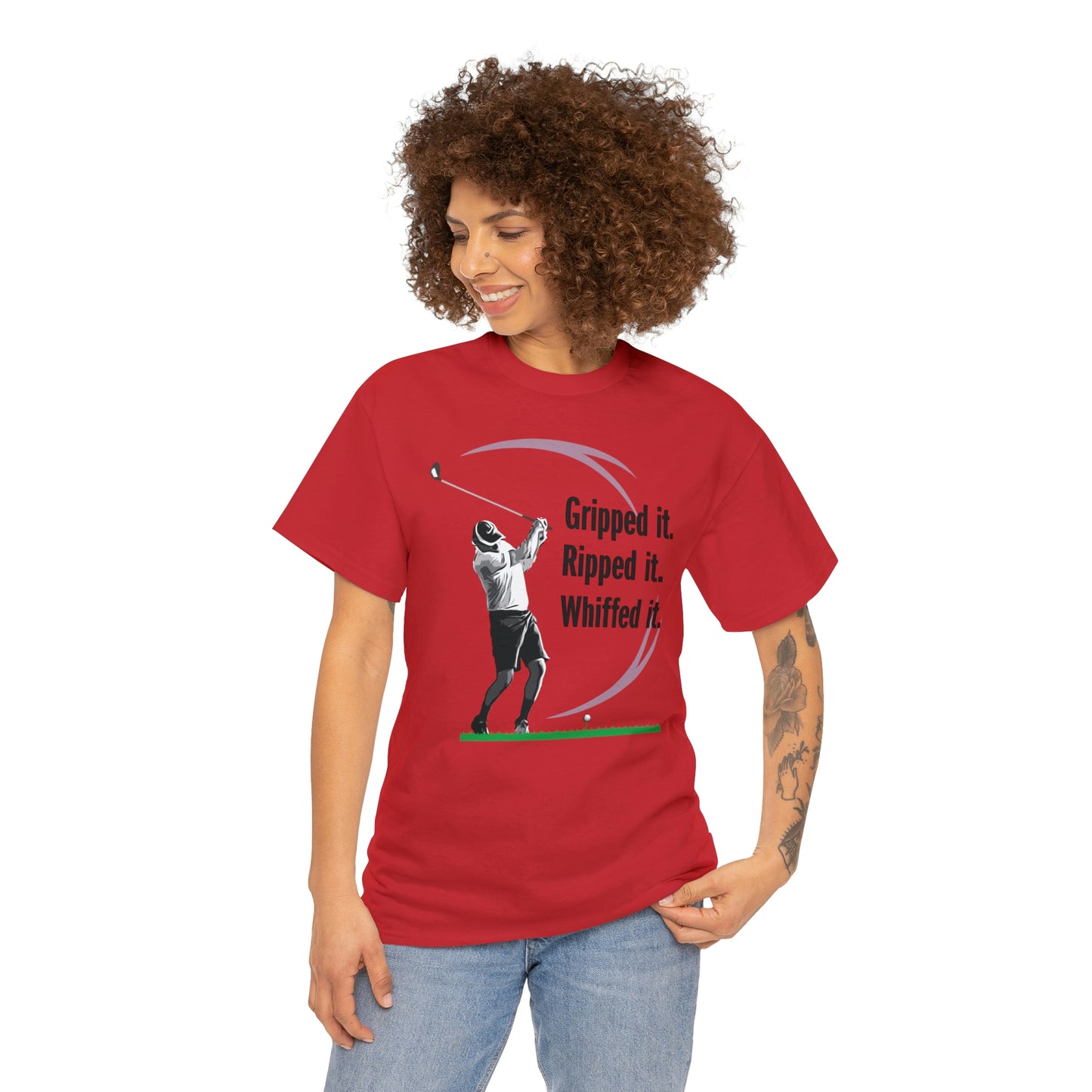 Gripped it and Whiffed it golf t-shirt