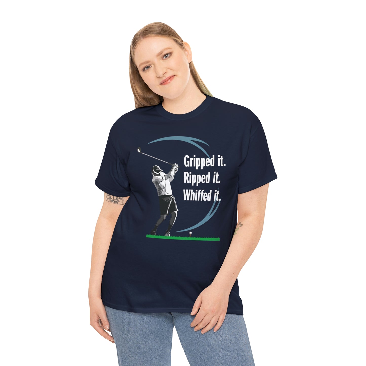 Gripped it and Whiffed it golf t-shirt