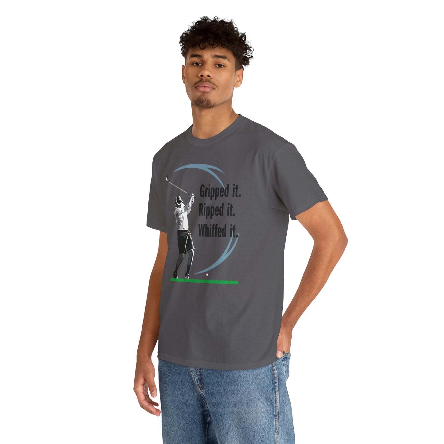 Gripped it and Whiffed it golf t-shirt