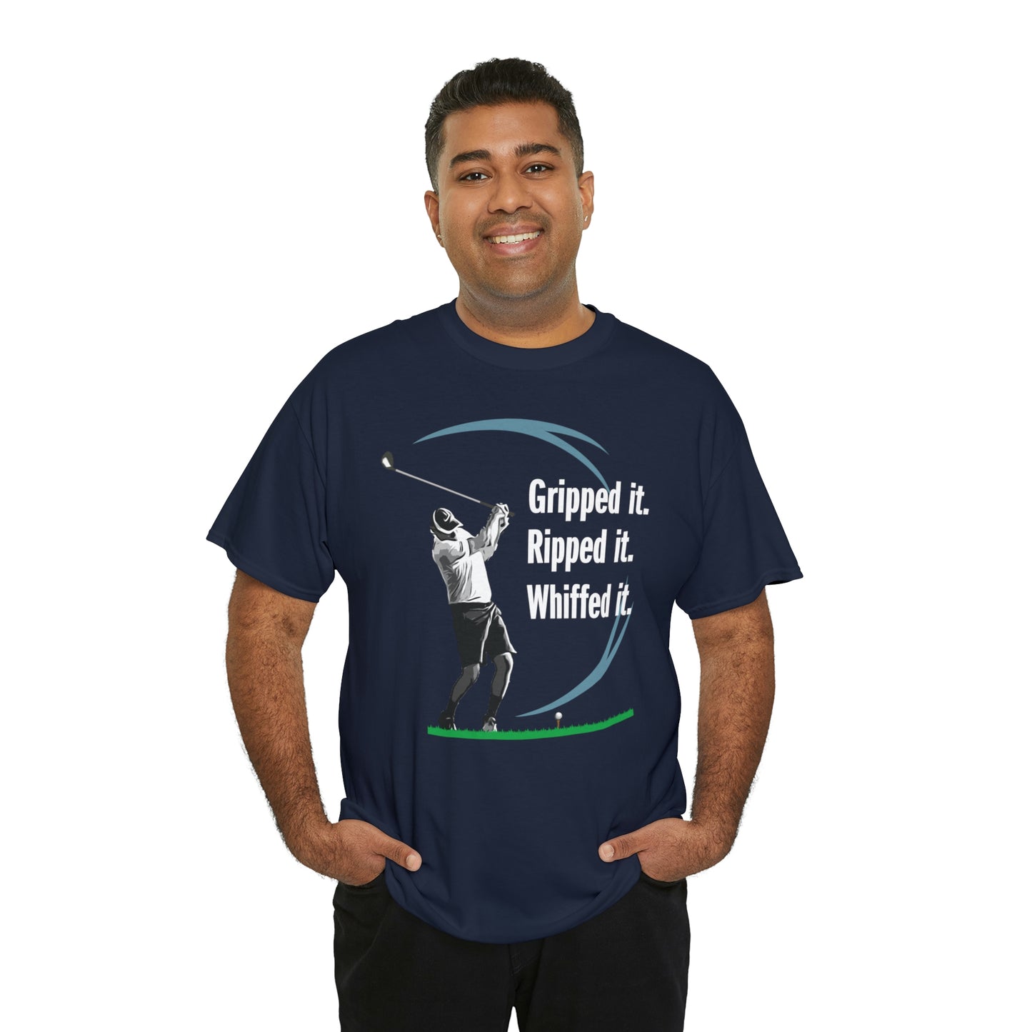 Gripped it and Whiffed it golf t-shirt