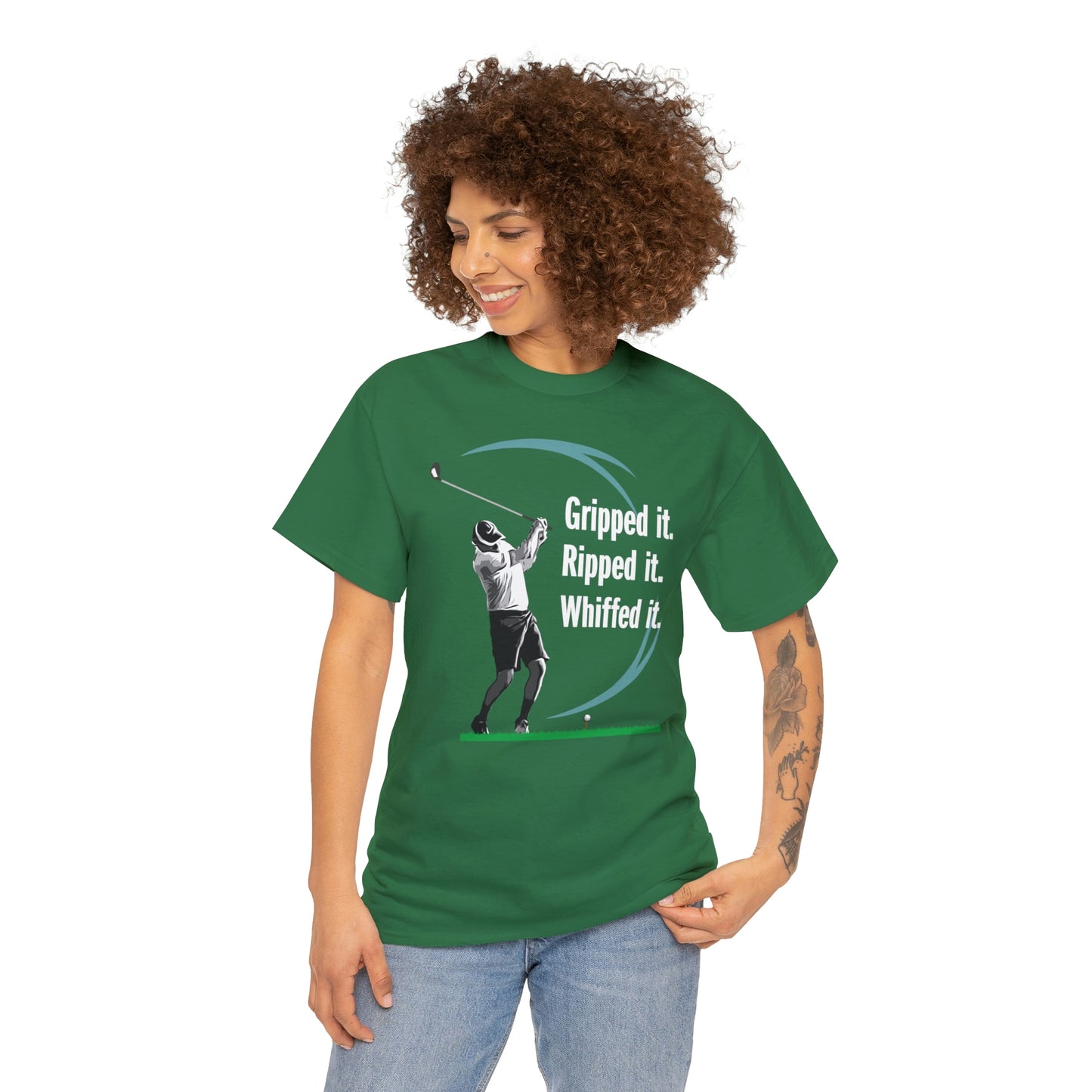 Gripped it and Whiffed it golf t-shirt