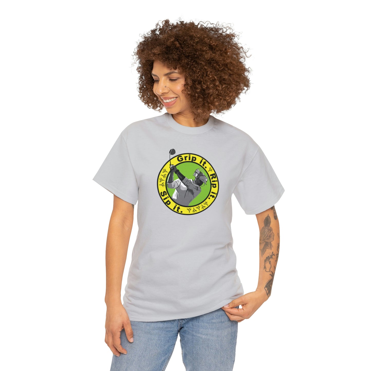 Grip it, Rip it, Sip it (your beverage of choice :) ) Golf t-shirt