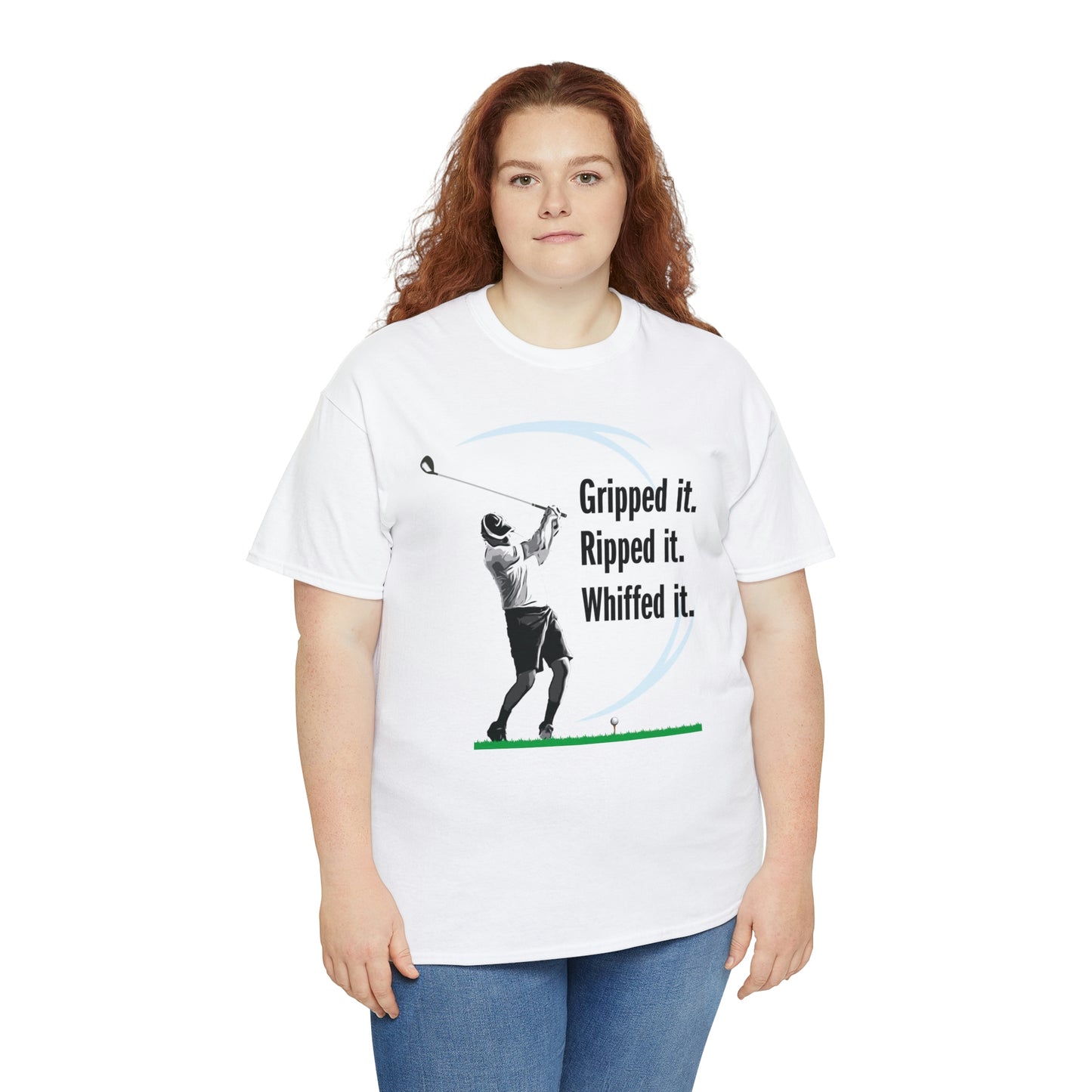 Gripped it and Whiffed it golf t-shirt