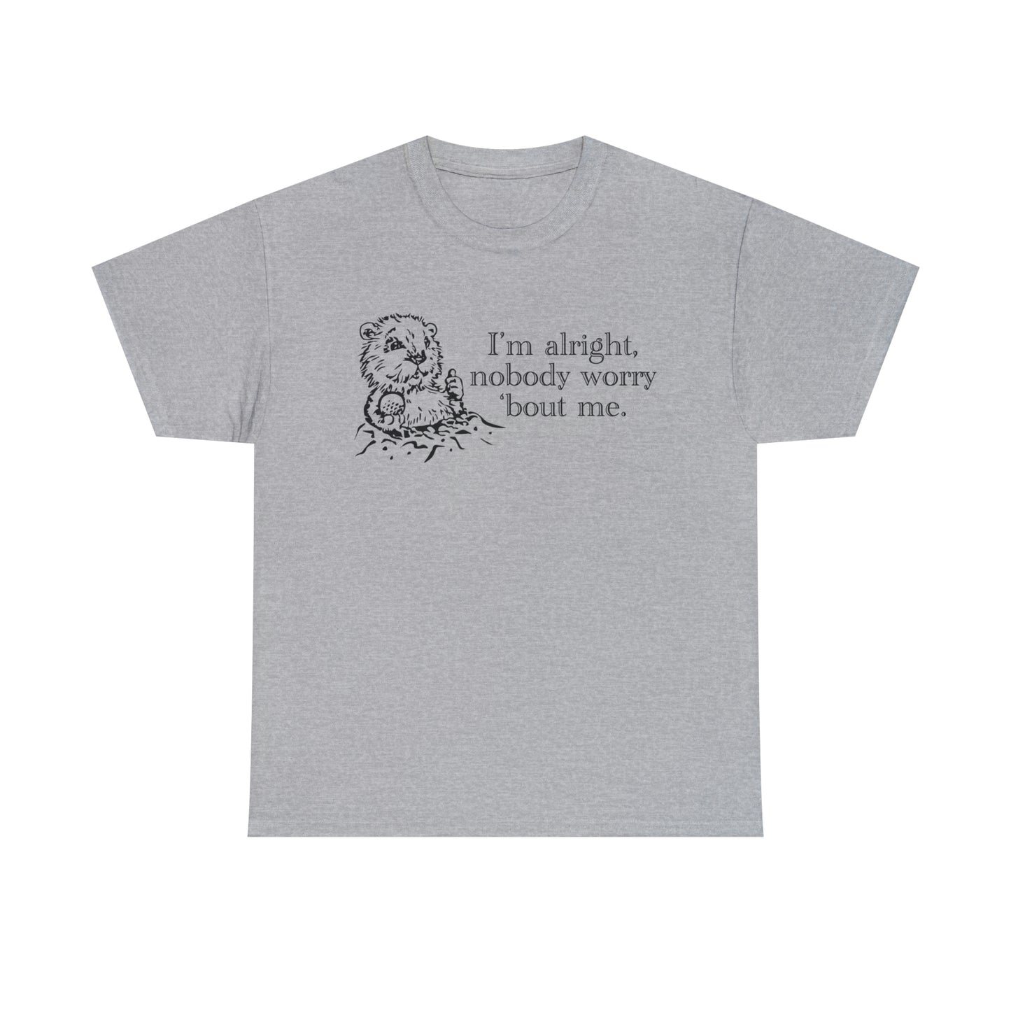 I'm alright dancing gopher (don't worry 'bout me) t-shirt