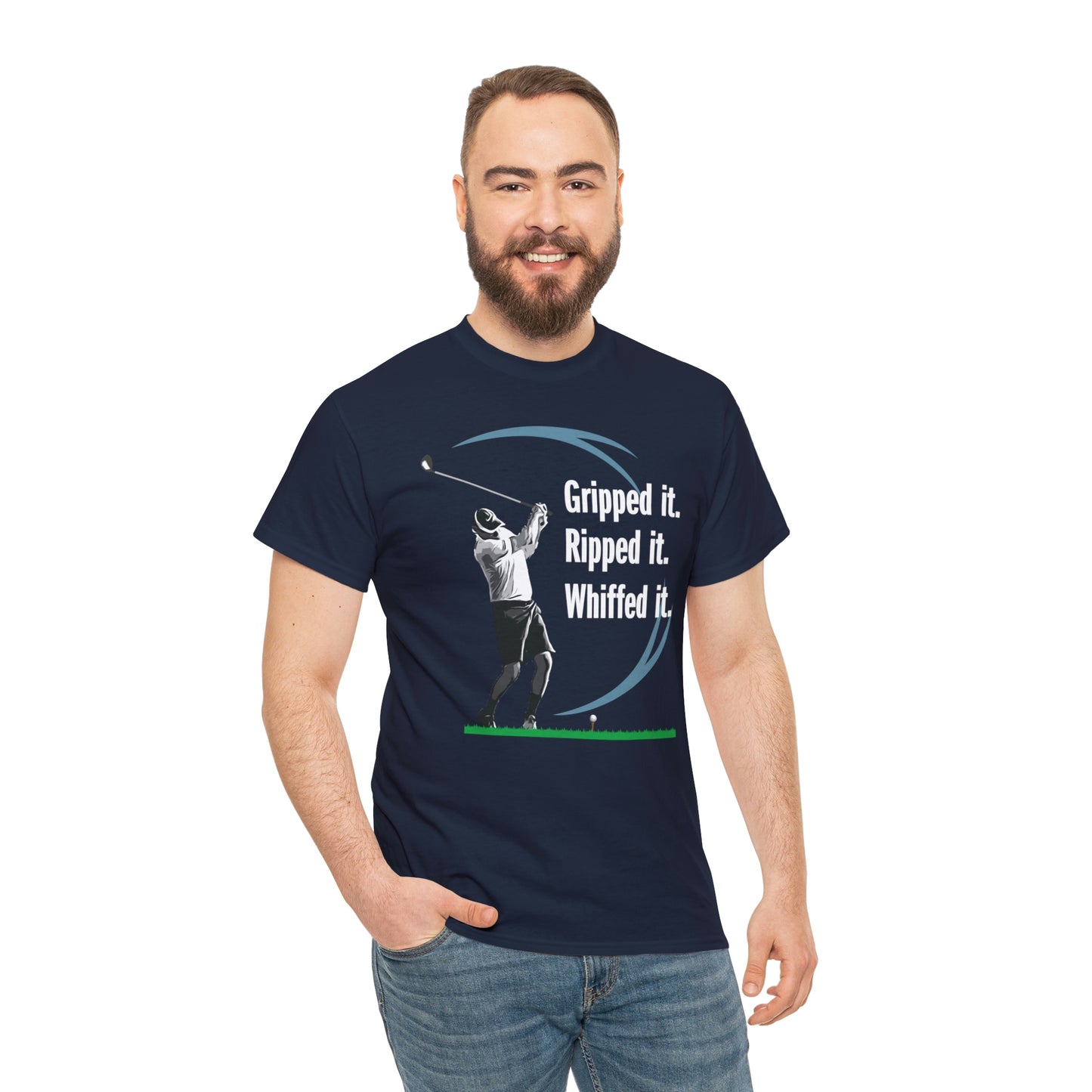 Gripped it and Whiffed it golf t-shirt