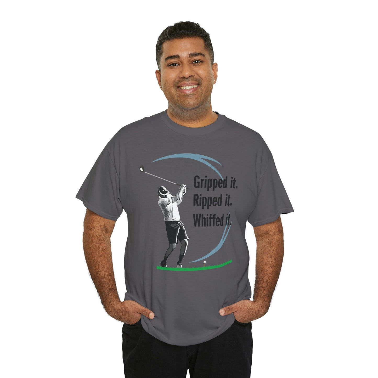 Gripped it and Whiffed it golf t-shirt