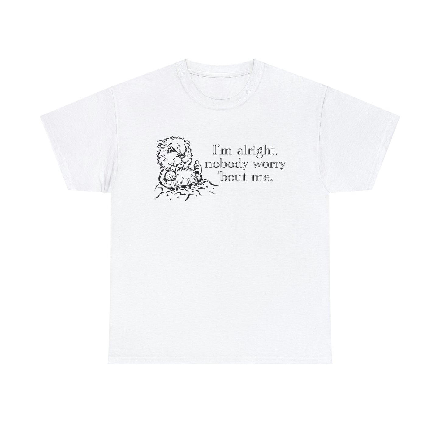 I'm alright dancing gopher (don't worry 'bout me) t-shirt