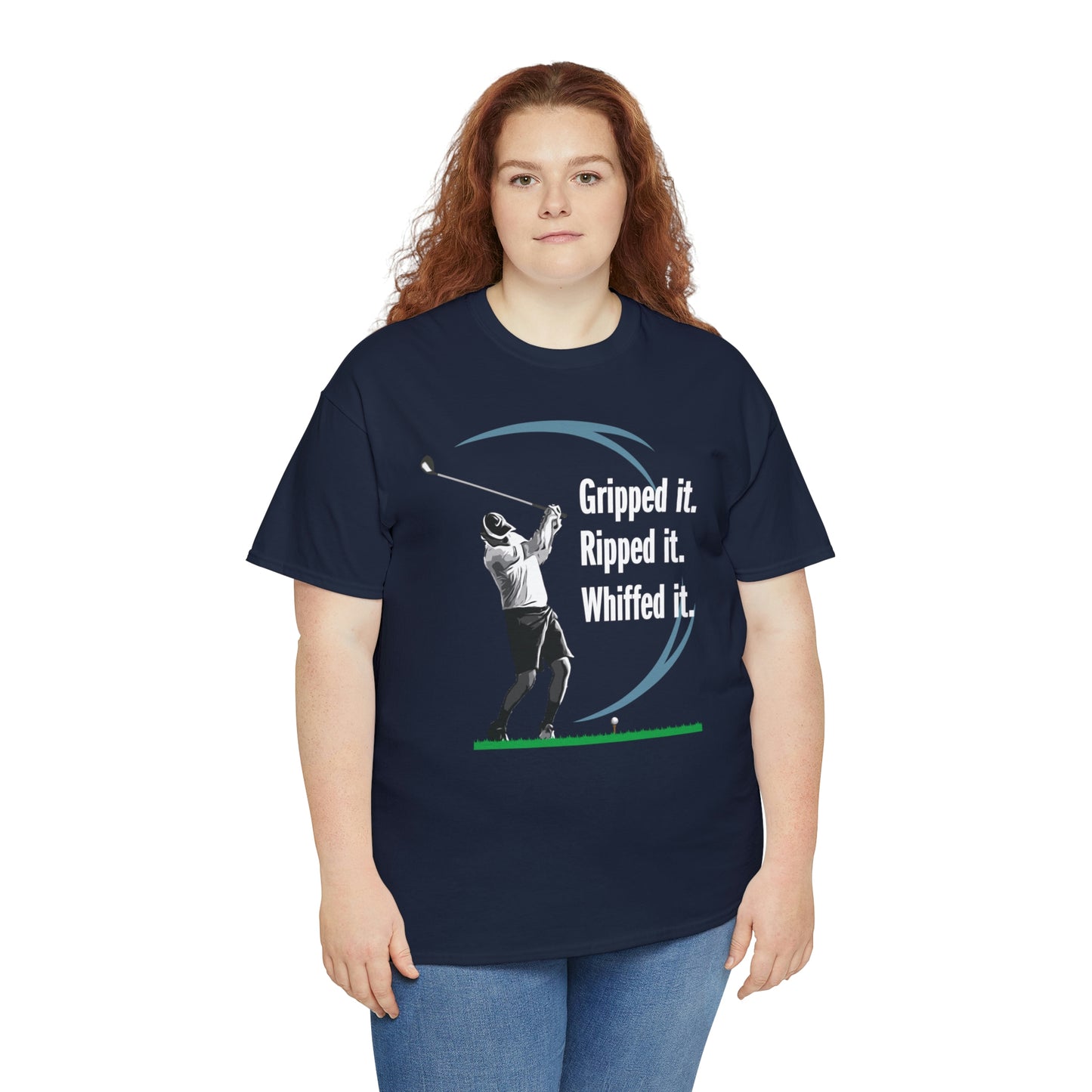 Gripped it and Whiffed it golf t-shirt