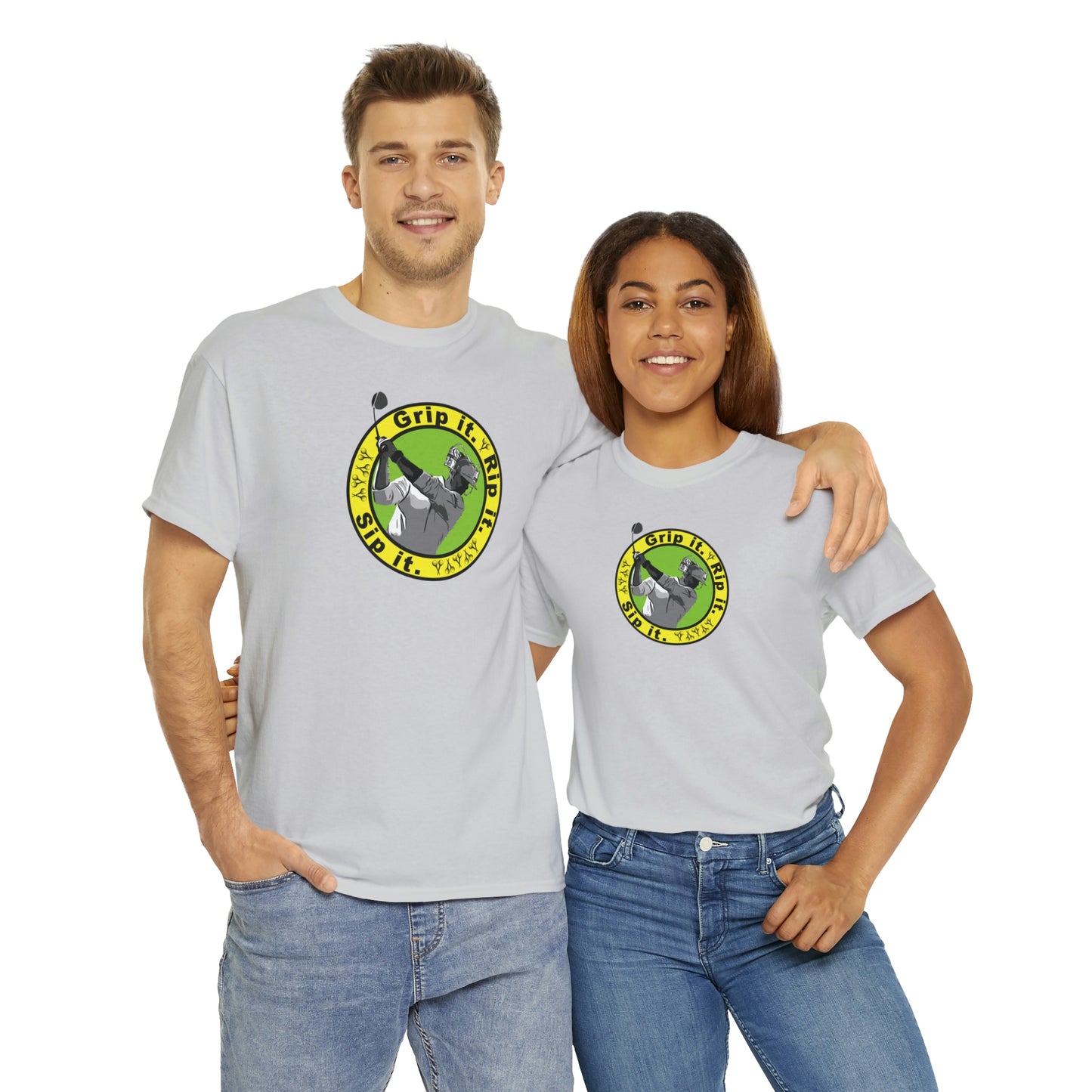 Grip it, Rip it, Sip it (your beverage of choice :) ) Golf t-shirt
