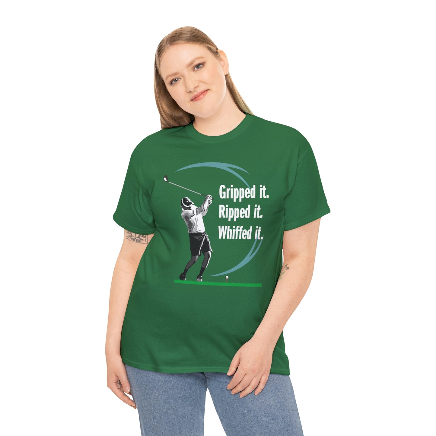 Gripped it and Whiffed it golf t-shirt