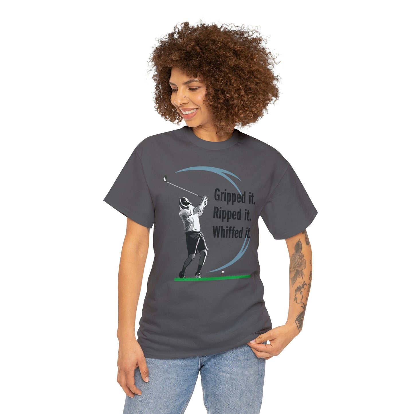 Gripped it and Whiffed it golf t-shirt
