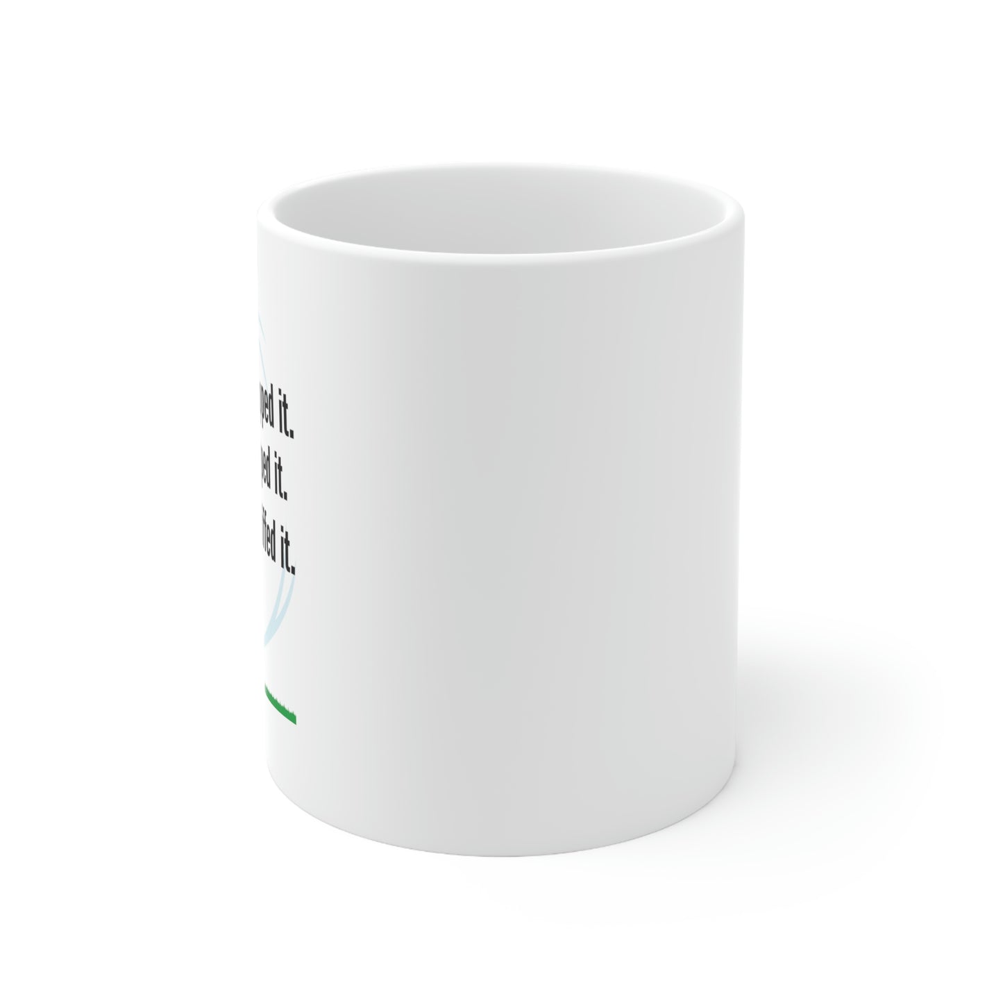 Gripped it and Whiffed it White ceramic mug