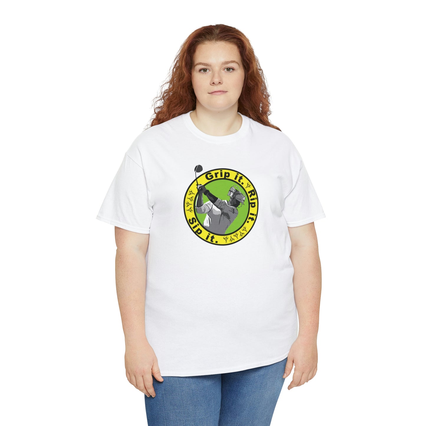 Grip it, Rip it, Sip it (your beverage of choice :) ) Golf t-shirt