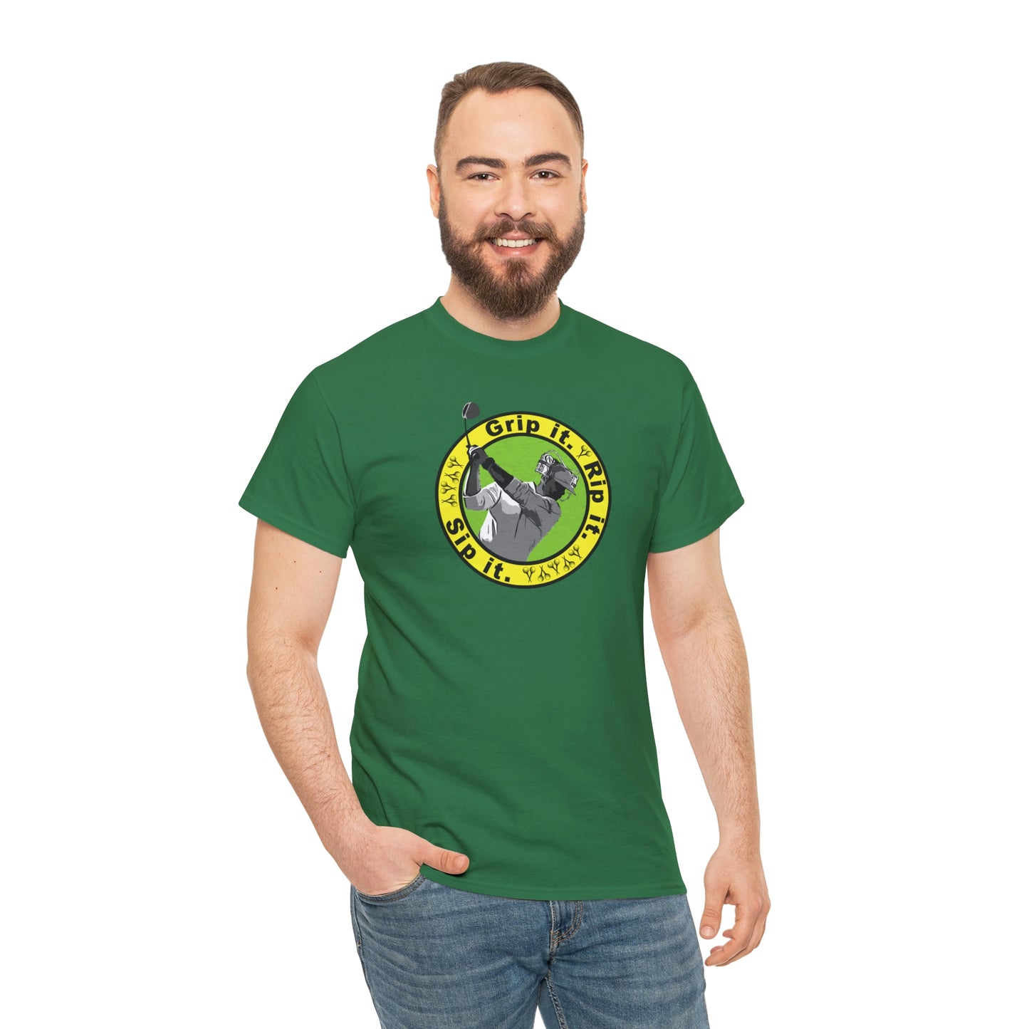 Grip it, Rip it, Sip it (your beverage of choice :) ) Golf t-shirt