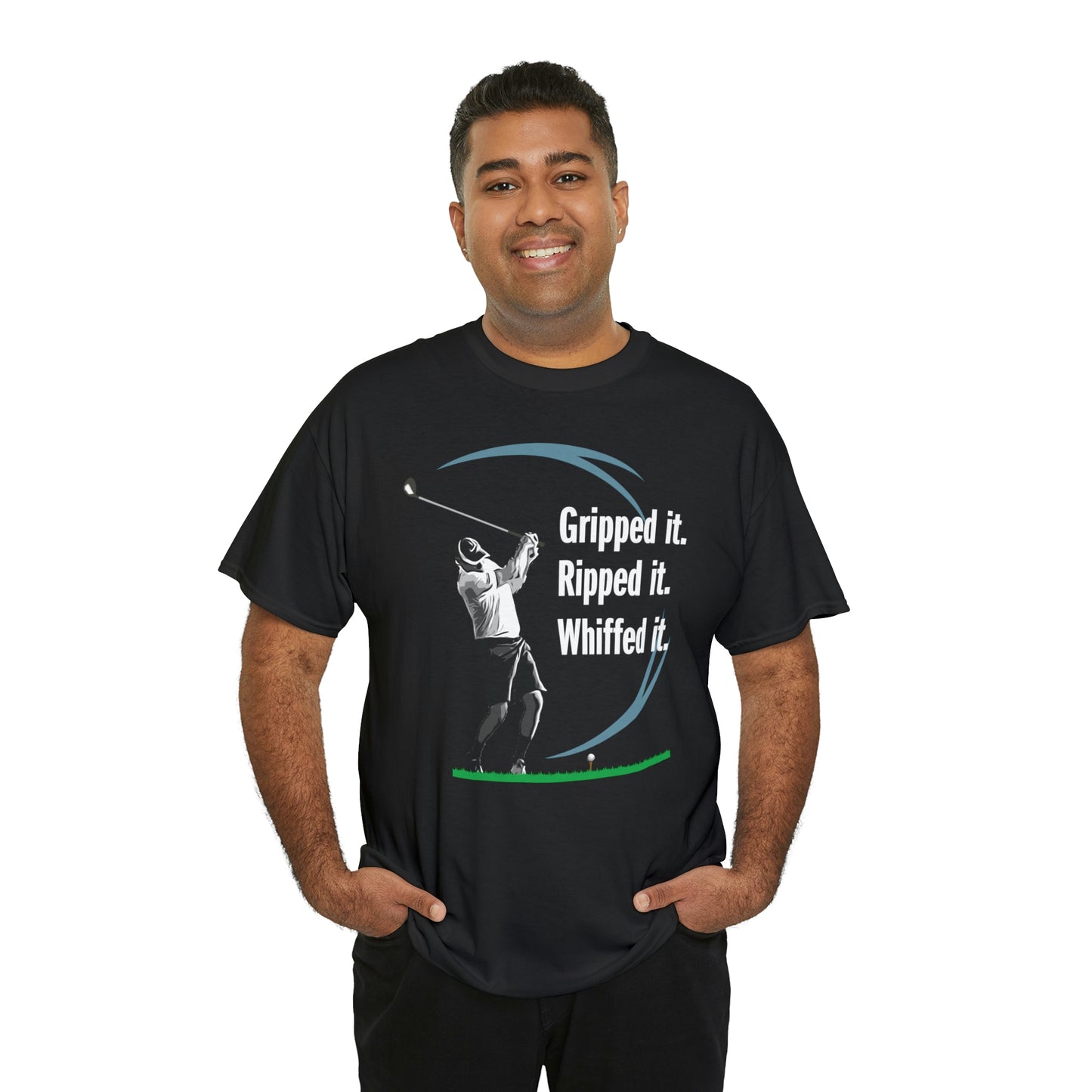 Gripped it and Whiffed it golf t-shirt