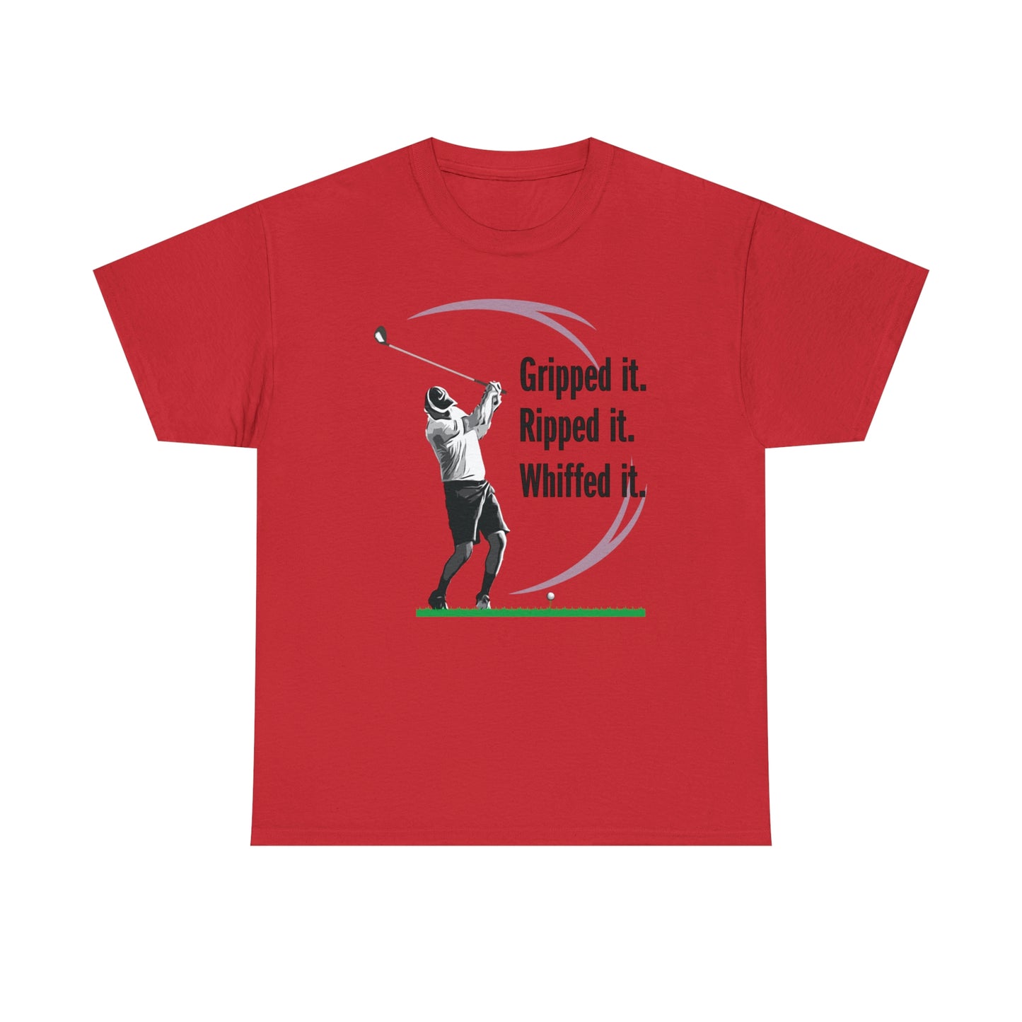 Gripped it and Whiffed it golf t-shirt