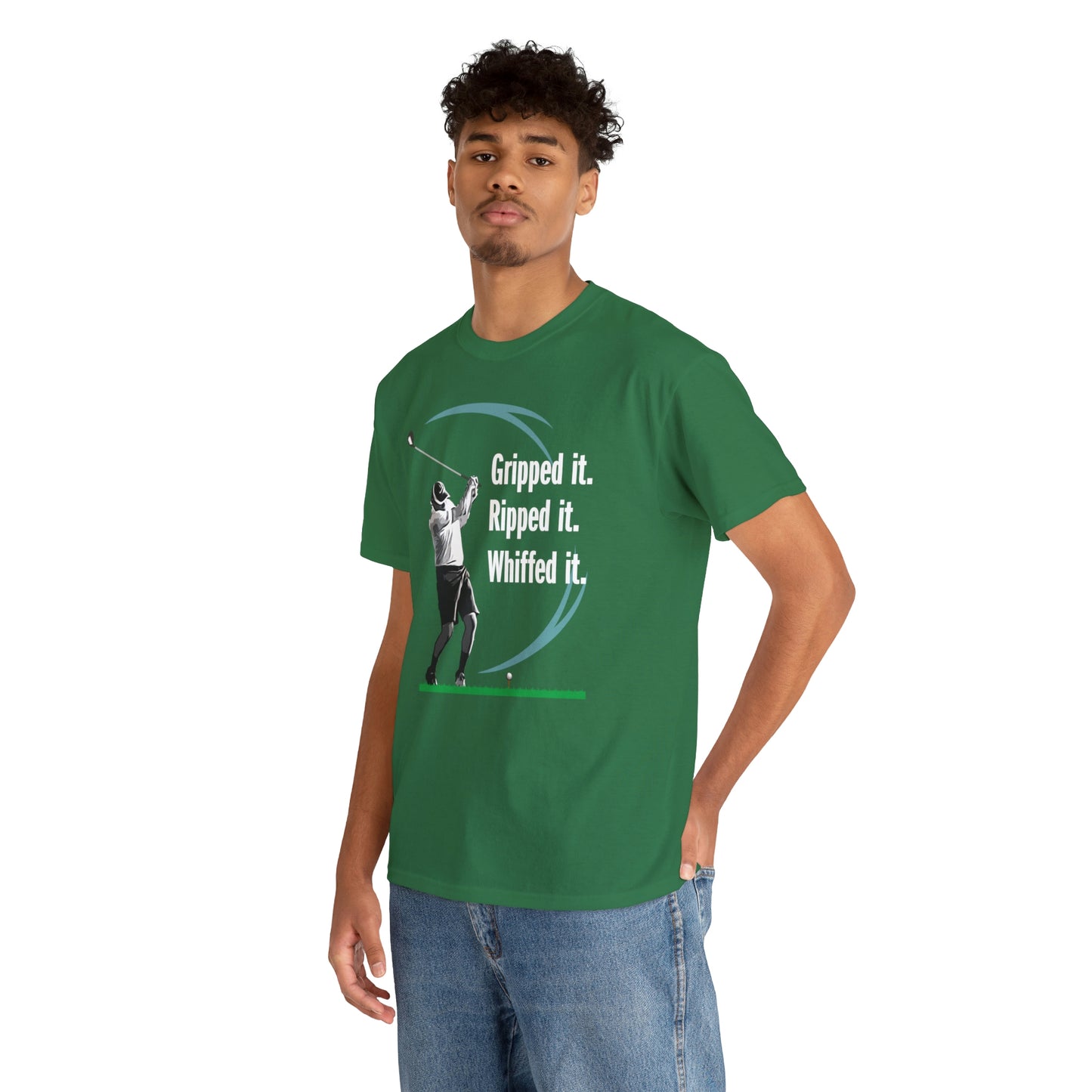 Gripped it and Whiffed it golf t-shirt