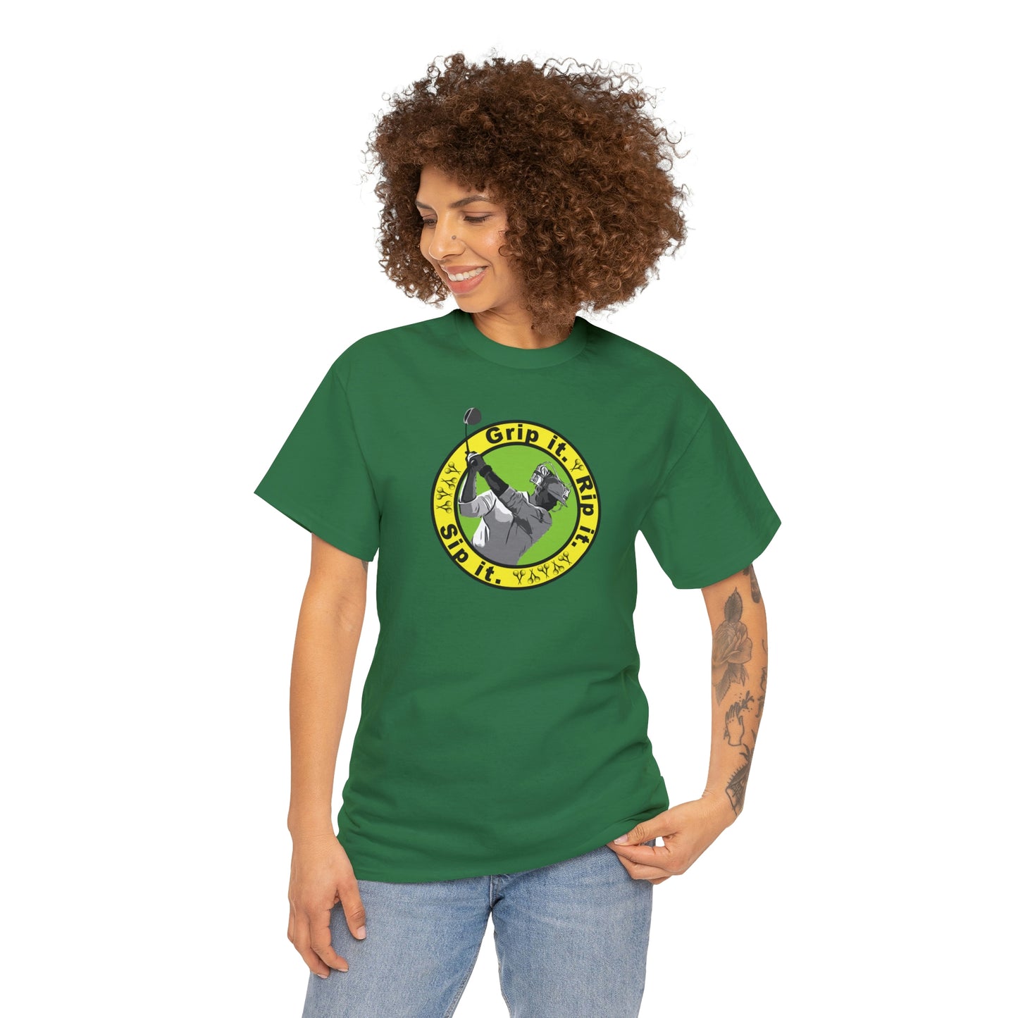 Grip it, Rip it, Sip it (your beverage of choice :) ) Golf t-shirt