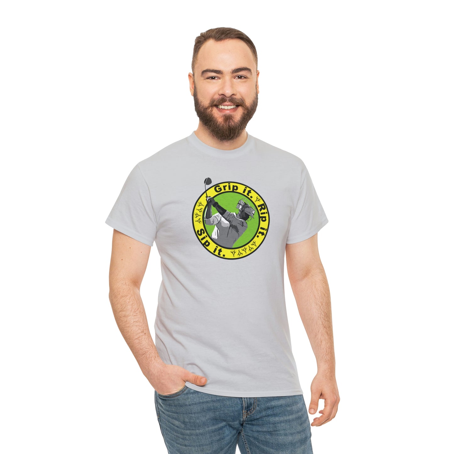 Grip it, Rip it, Sip it (your beverage of choice :) ) Golf t-shirt