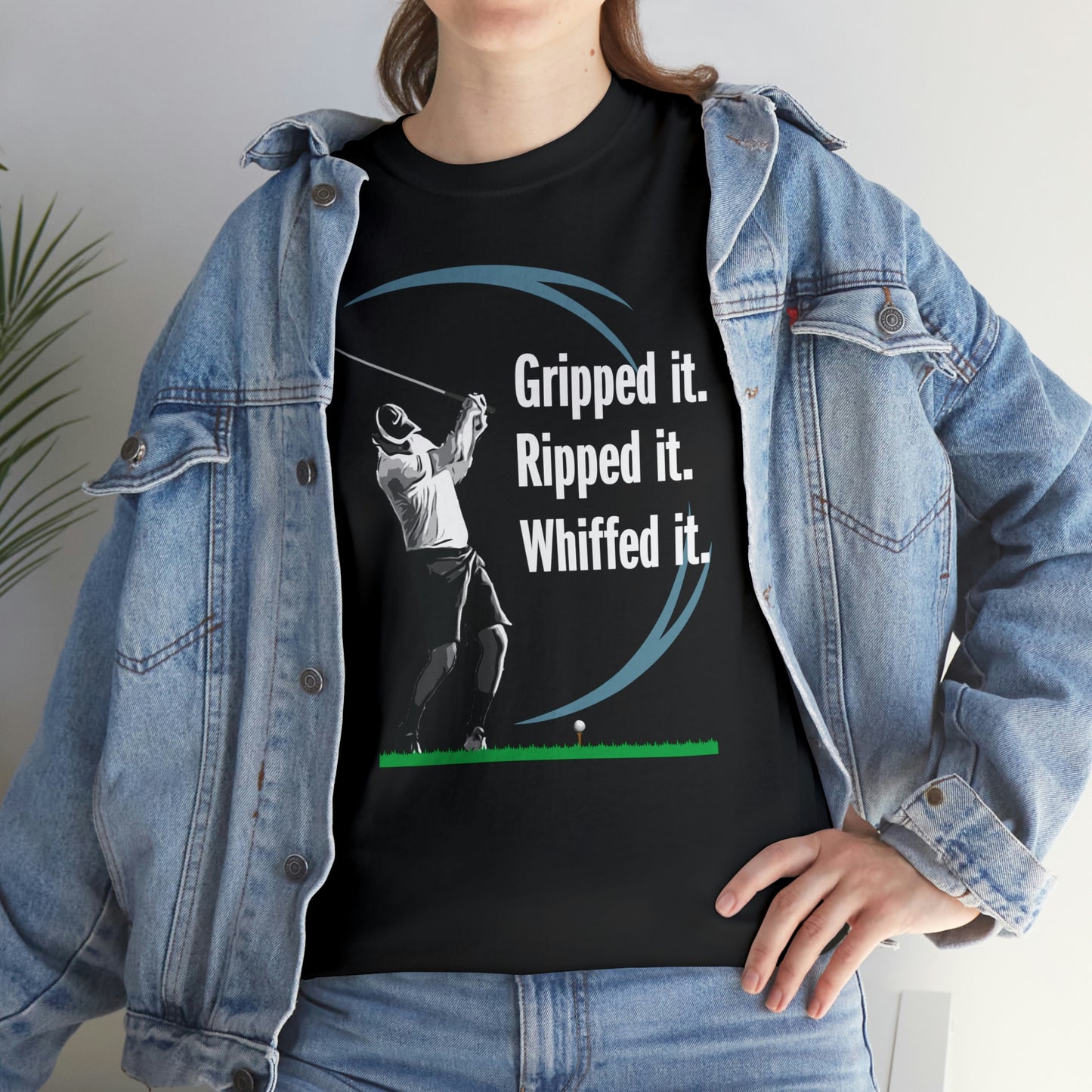 Gripped it and Whiffed it golf t-shirt