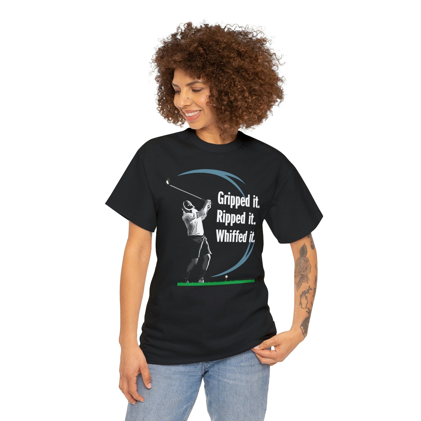 Gripped it and Whiffed it golf t-shirt