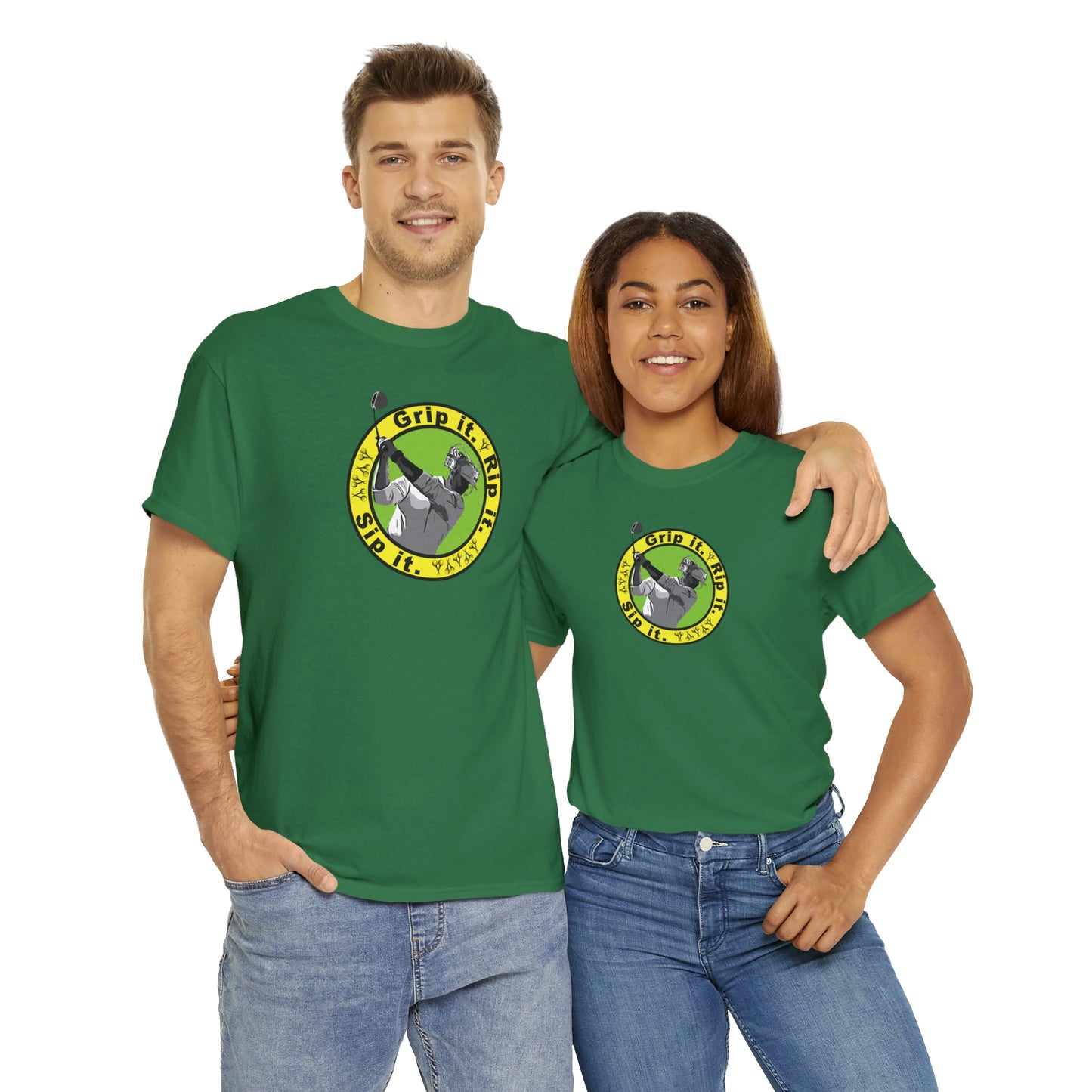 Grip it, Rip it, Sip it (your beverage of choice :) ) Golf t-shirt