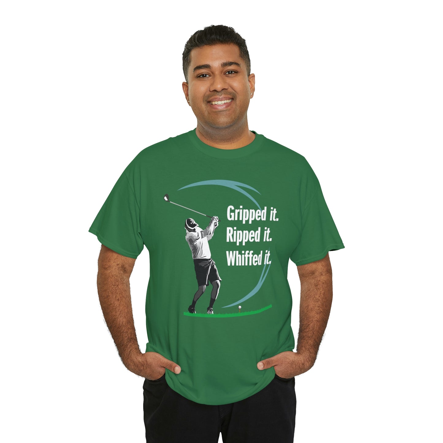 Gripped it and Whiffed it golf t-shirt