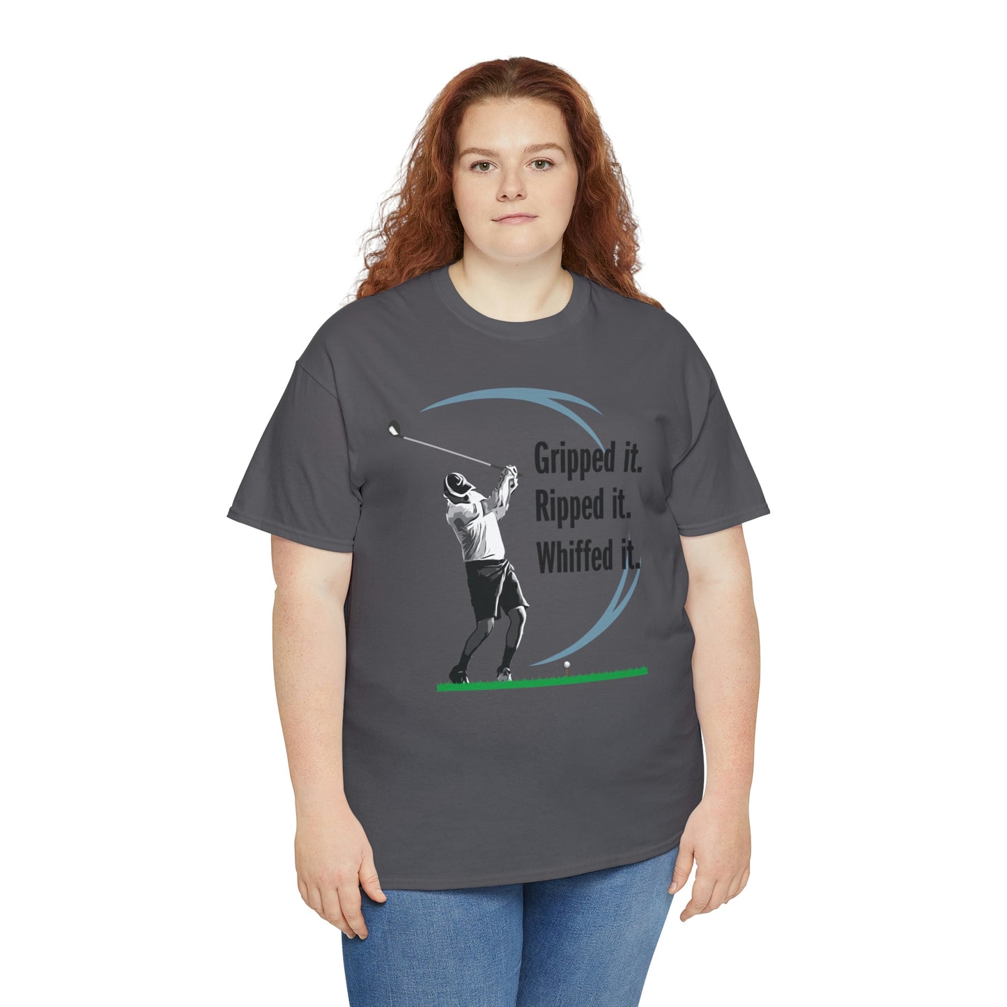 Gripped it and Whiffed it golf t-shirt
