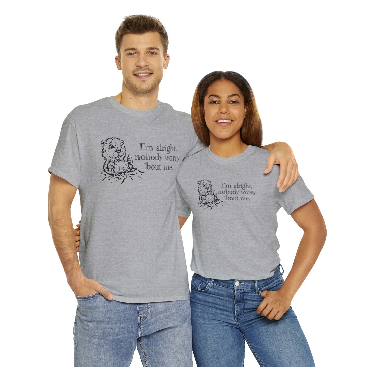 I'm alright dancing gopher (don't worry 'bout me) t-shirt