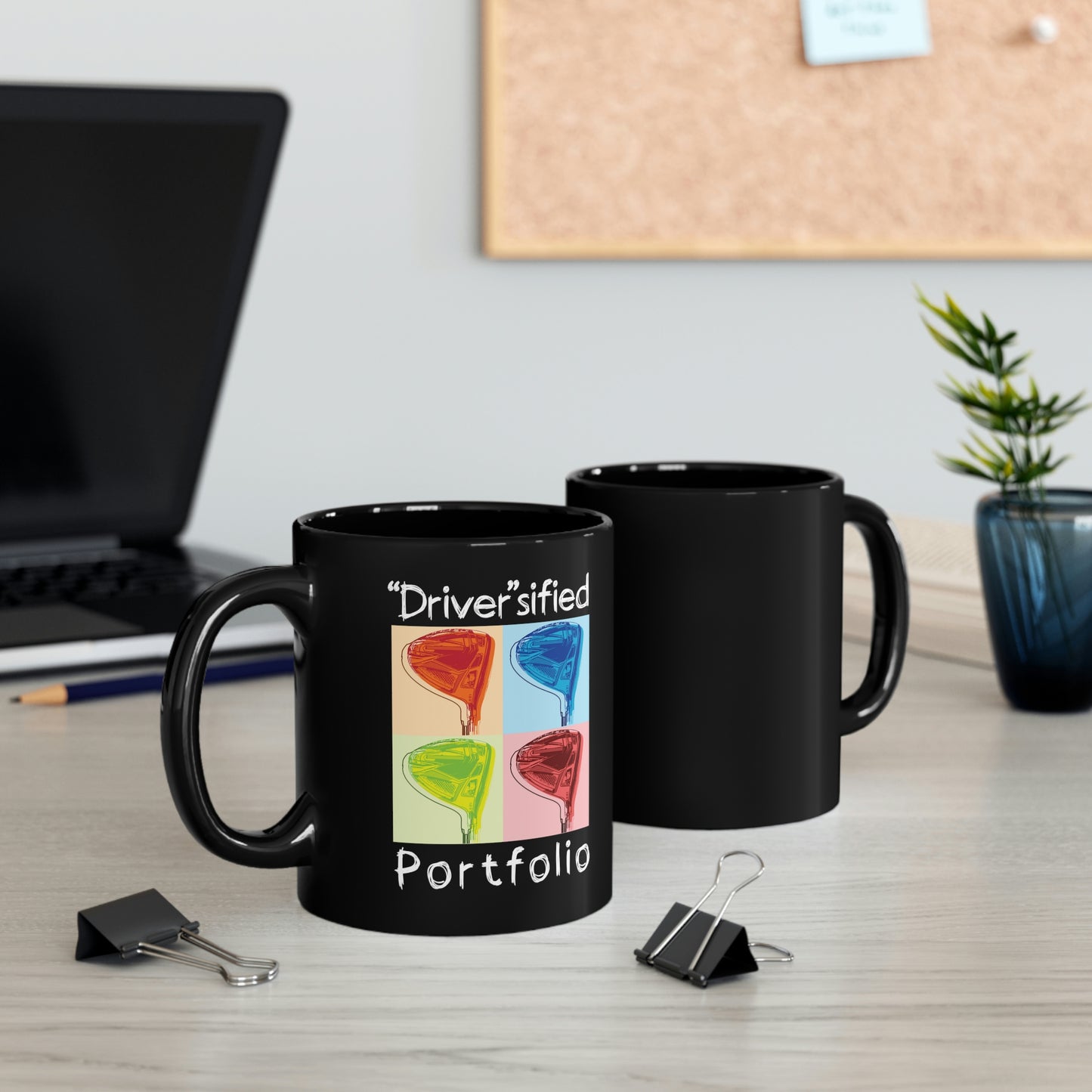 "Driver"sified Portfolio black ceramic mug