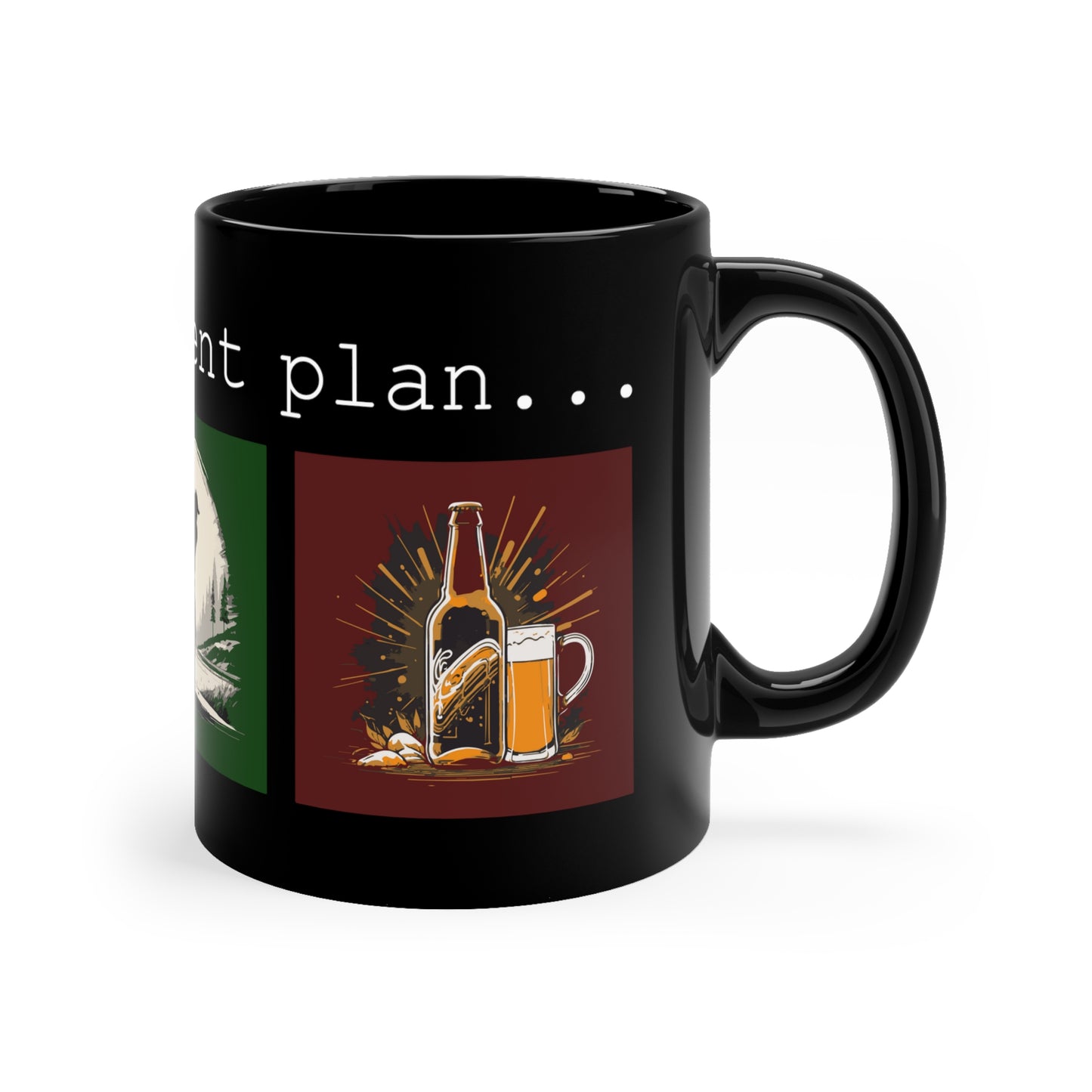 My retirement plan Black Mug