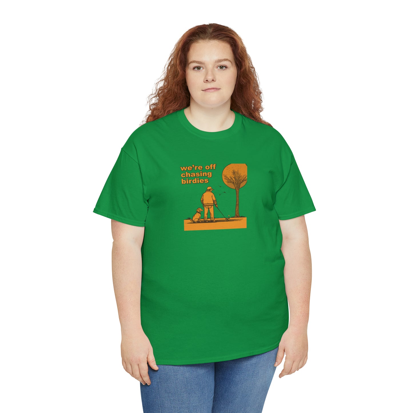 Off chasing birdies t-shirt