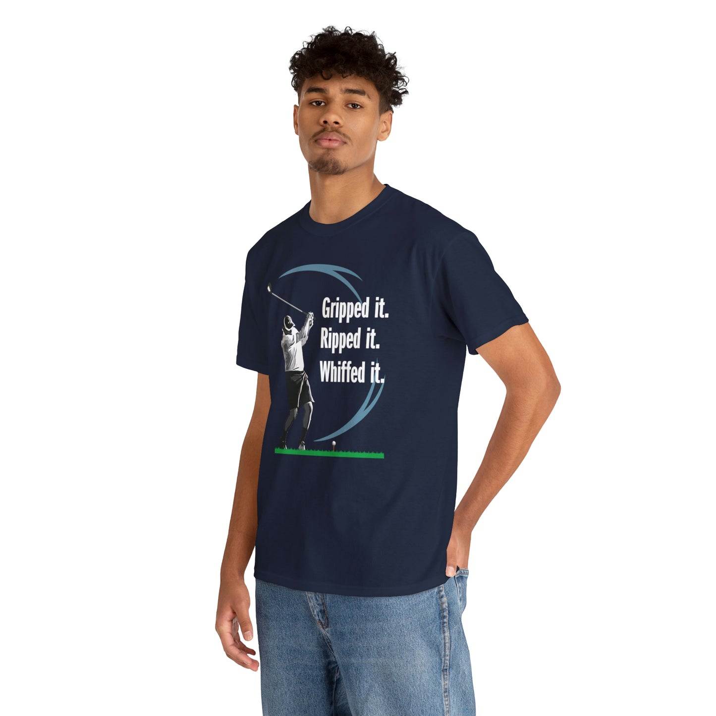 Gripped it and Whiffed it golf t-shirt